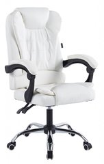 Крісло офісне на колесах Bonro BN-6070 біле (42400440)