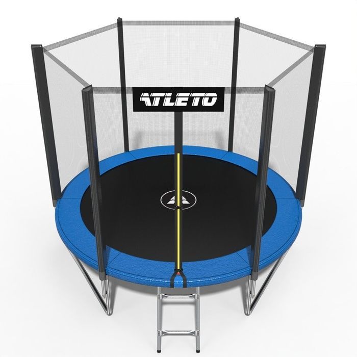 Батут Atleto 252 см з сіткою та драбинкою дитячий (20000800)