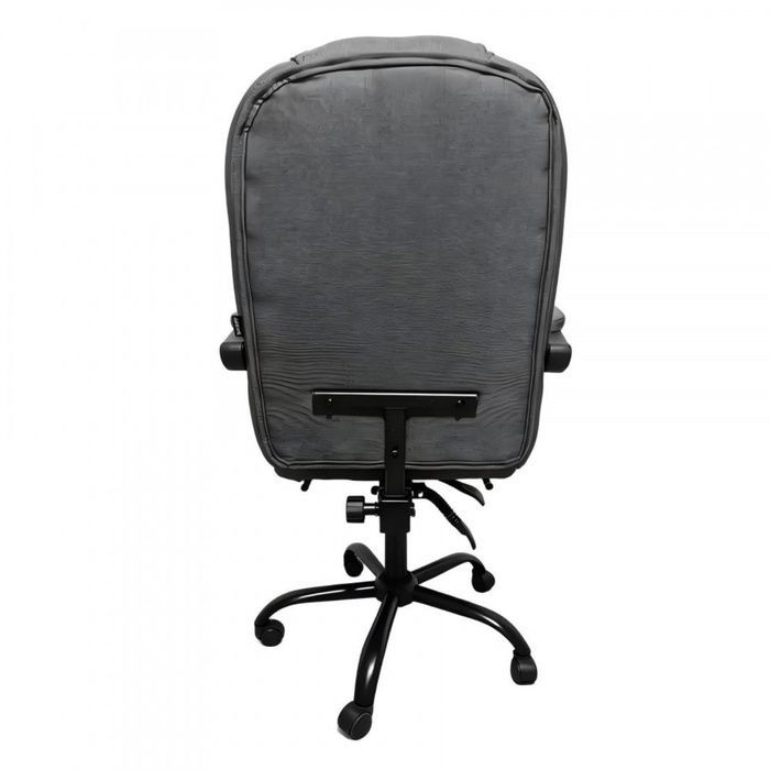 Компьютерное кресло из ткани Bonro Comfort с подставкой для ног серое (B-363) (42401259)