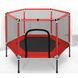 Батут для дітей кімнатний з сіткою Atleto 160 см червоний KRB03 (21000155)