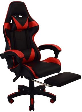 Крісло геймерське Bonro B-810 червоне з підставкою для ніг (42300049)