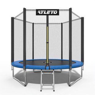 Батут дитячий з сіткою та драбинкою 312 см Atleto (20001001)