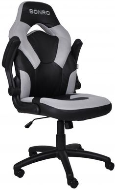 Ігрове крісло Bonro B-office 2 сіре (40800028)