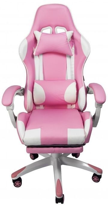 Игровое кресло Bonro B-870 розовое с подставкой для ног (47000029)