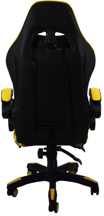 Крісло геймерське Bonro B-810 жовте з підставкою для ніг (42300046)