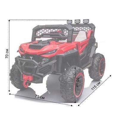 Дитячий двомісний електромобіль 4*4 Spoko SP-8888 червоний (42412052)