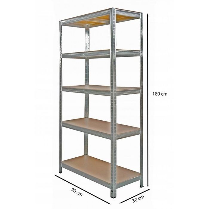 Стелаж металевий 180x90x30 Siker G9030 5 полиць (42401069)