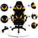 Крісло геймерське Bonro B-810 жовте з підставкою для ніг (42300046)
