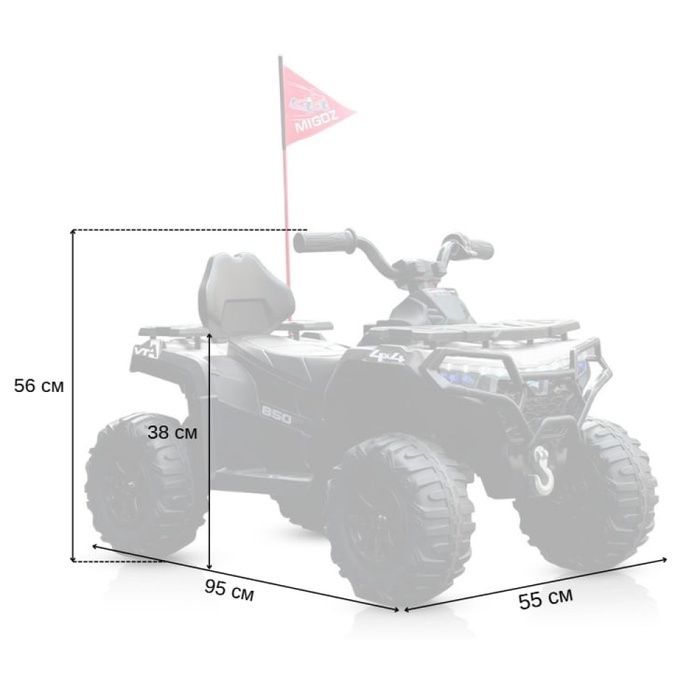Дитячий електроквадроцикл Spoko SP-918 чорний (42401139)