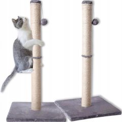 Когтеточка стойкая цапка для кошек с игрушкой 60 см Bonro B-20 серая (42400595)