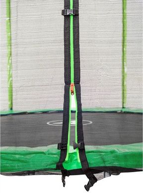 Батут Atleto 312 см з подвійними ногами з сіткою зелений (21000504)