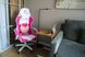Крісло геймерське Bonro Lady 807 рожево-біле (42300098)