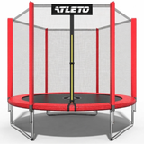 Батут дитячий з сіткою 183 см Atleto червоний (42400452)
