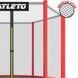 Батут дитячий з сіткою 183 см Atleto червоний (42400452)