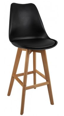Барний стілець зі спинкою Bonro B-487 чорний (40070007)