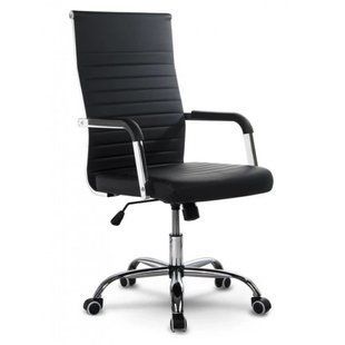 Кресло офисное на колесах Bonro B-014 черное (42401206)
