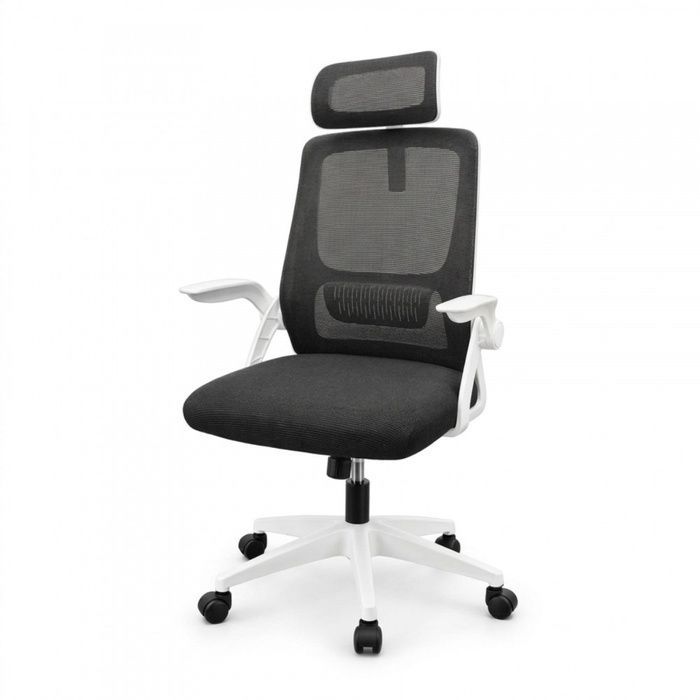 Кресло офисное Bonro Prestige сетка бело-черное (B-147) (42401279)