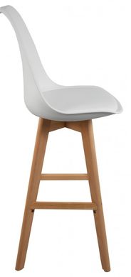 Барний стілець зі спинкою Bonro B-487 білий (40070008)