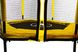 Дитячий батут Atleto 140 см шестикутний з сіткою жовтий (21000115)