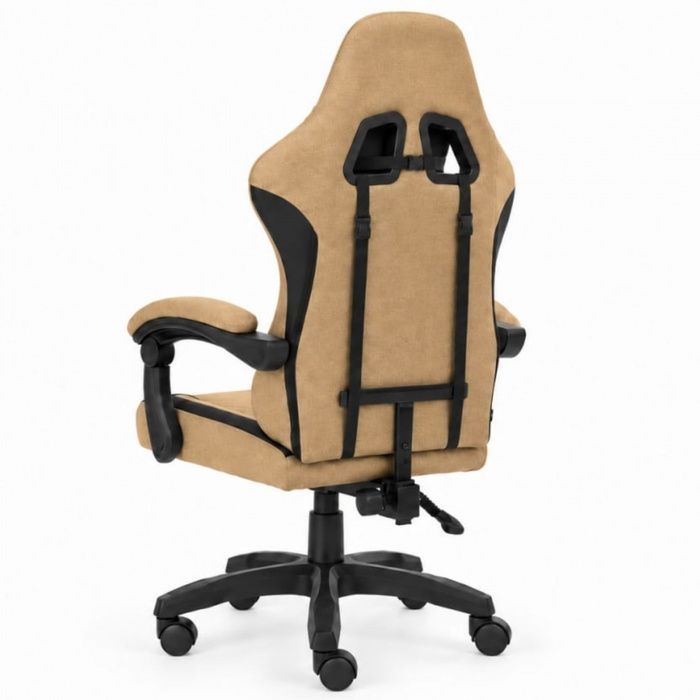 Компьютерное кресло из ткани Bonro Extreme черно-коричневое (B-148) (42401253)