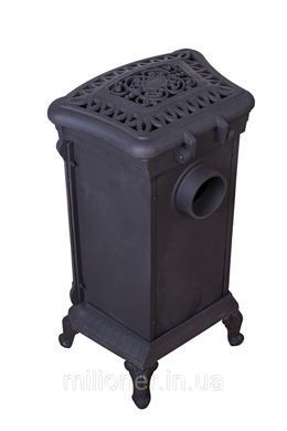 Піч камін чавунна Bonro Black подвійна стінка 9 кВт DQ (42400068)