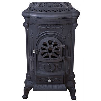 Піч камін чавунна Bonro Black подвійна стінка 9 кВт DQ (42400068)