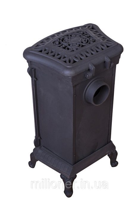 Піч камін чавунна Bonro Black подвійна стінка 9 кВт DQ (42400068)