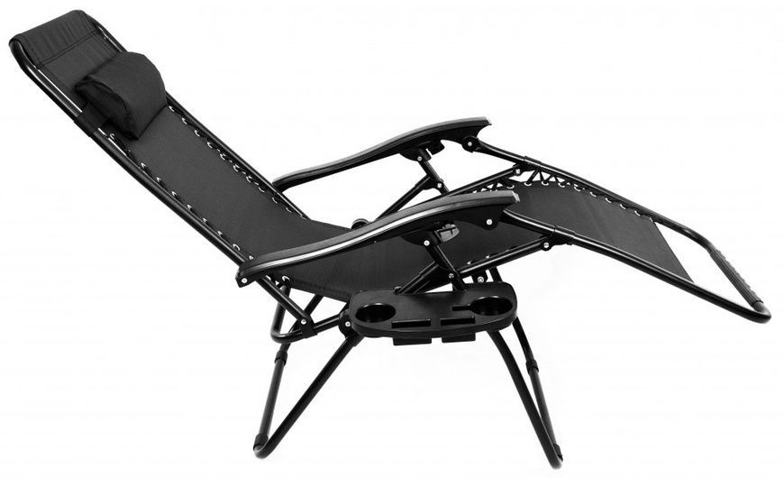 Шезлонги комплект 2 шт Bonro SP-167A черный (70000218)