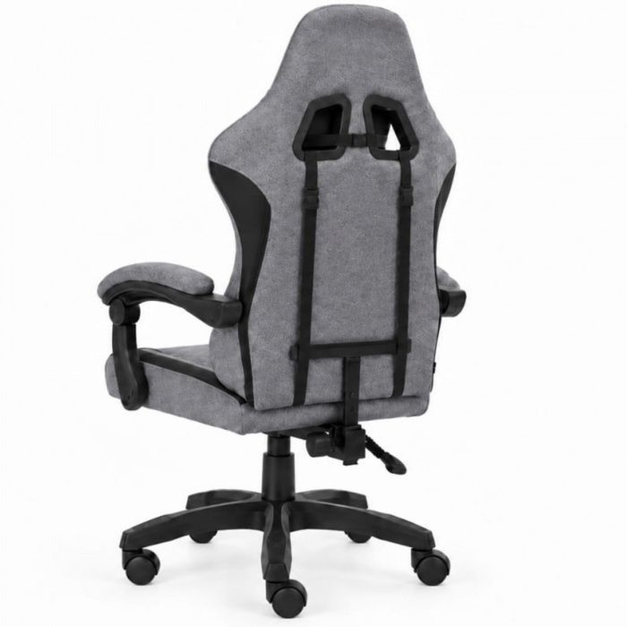 Компьютерное кресло из ткани Bonro Extreme черно-серое (B-148) (42401254)