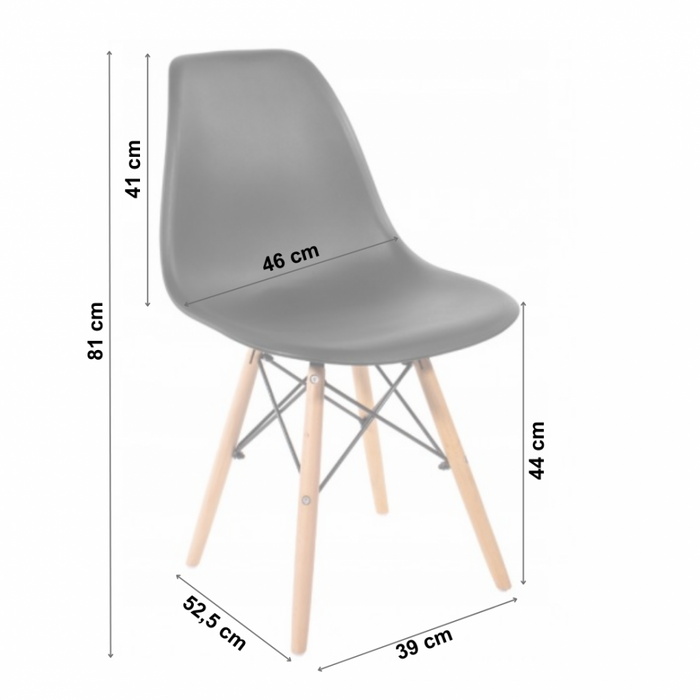 Стул Bonro В-173 FULL KD черный (2 шт) (42310001)